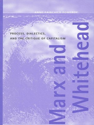 cover image of Marx and Whitehead